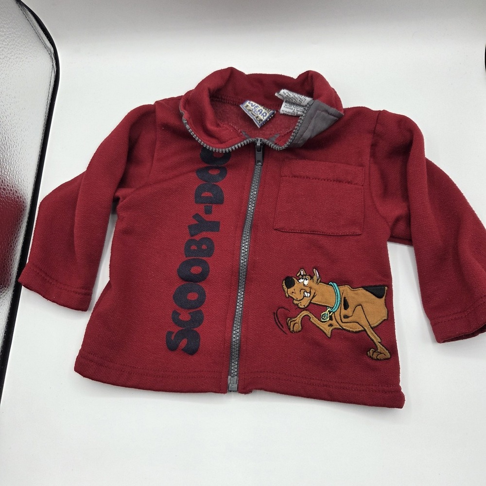 Cartoon Network Scooby Doo Wear RU Full Zip Red Sweatshirt Size 2T